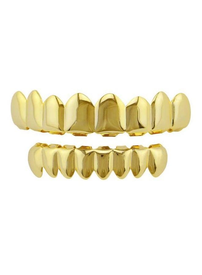 Gold-Plated Top Bottom Eight Teeth Set