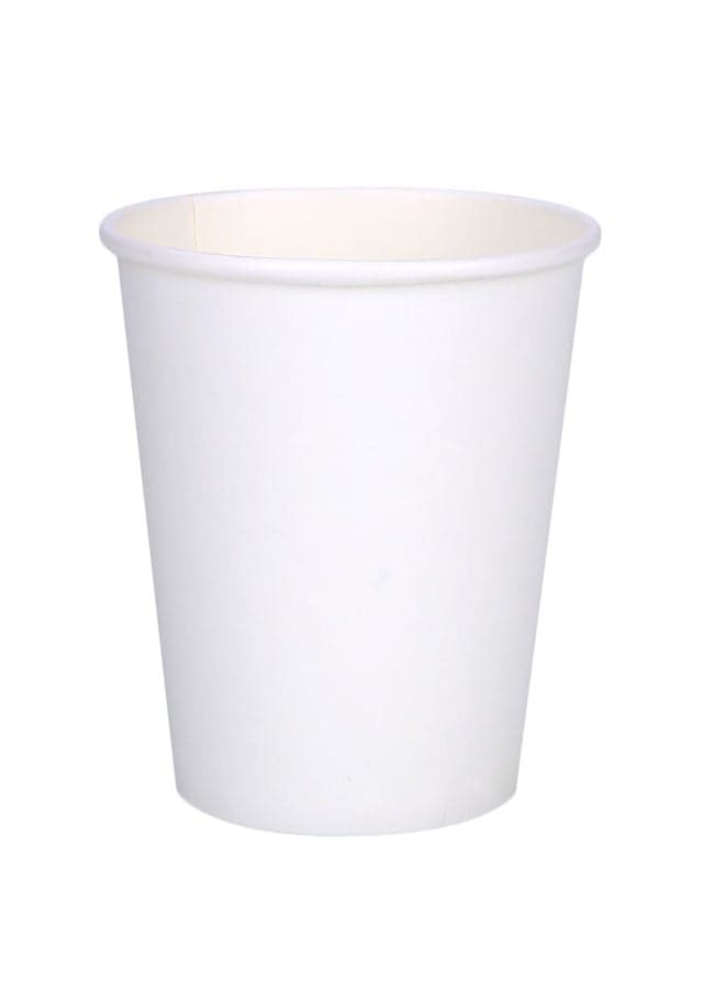 50-Piece Disposable Paper Drinking Cup White