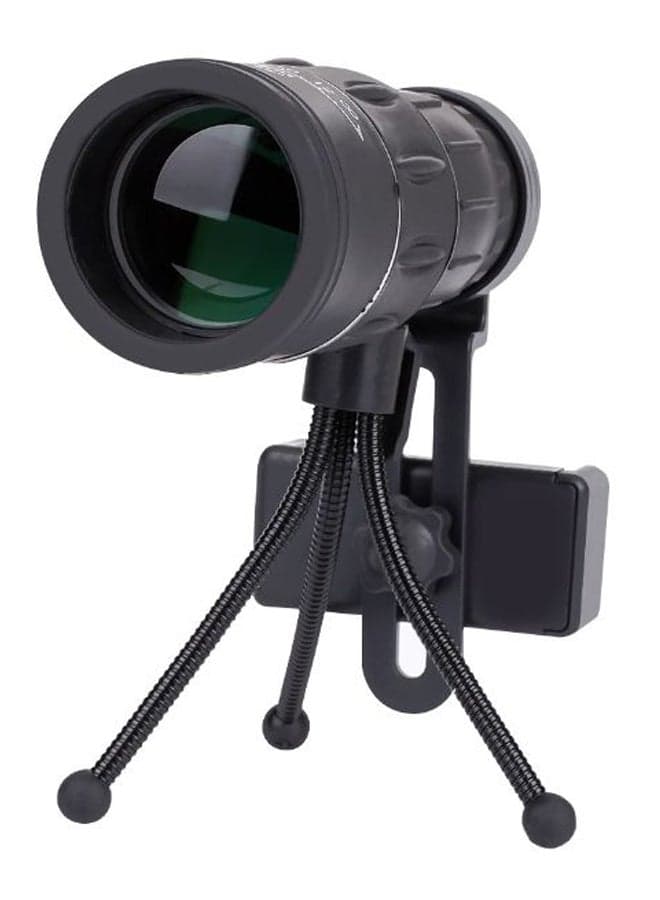 Monocular Telescope Telephoto Camera Lens With Tripod Stand 17x10x8cm Black