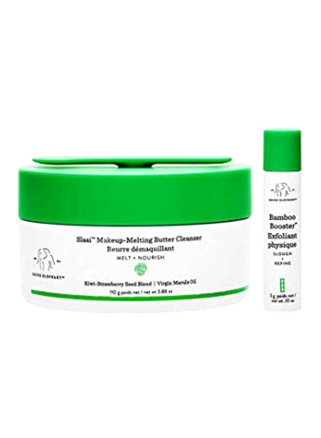 Slaai Makeup-Melting Butter Cleanser And Bamboo Booster Clear