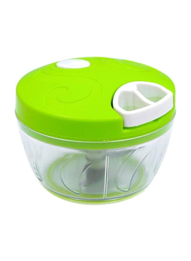 Handheld Vegetable Cutter Green/Clear 10cm