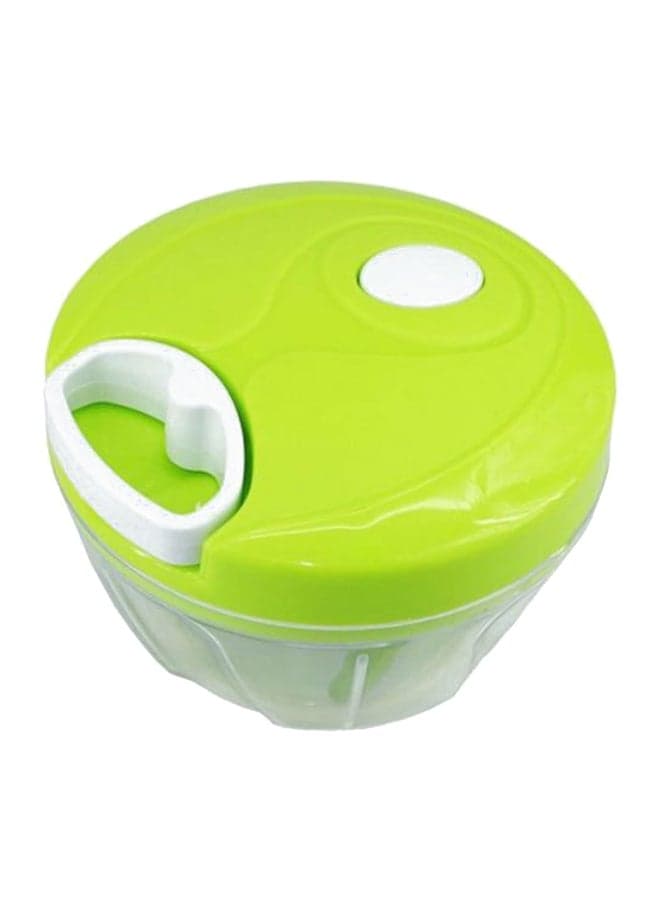 Mini Vegetable Chopper Clear/Green 10cm
