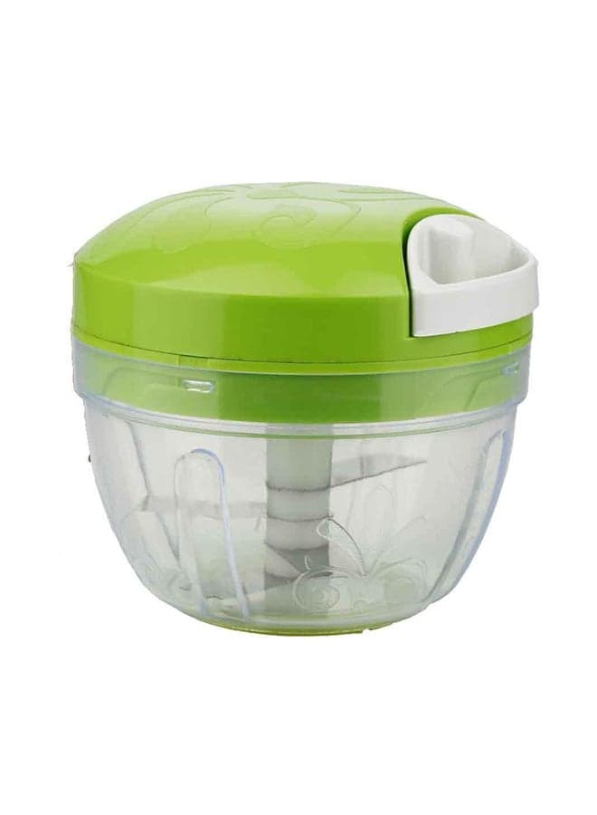 Manual Vegetable Chopper Clear/Green 10cm