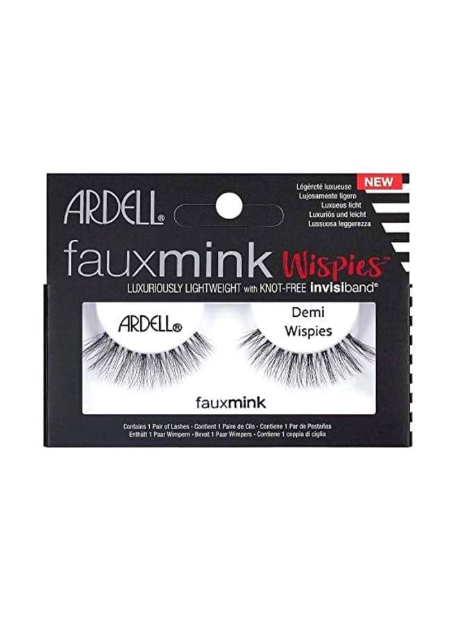 16-Piece Faux Mink False Eye Lashes Demi Wispies