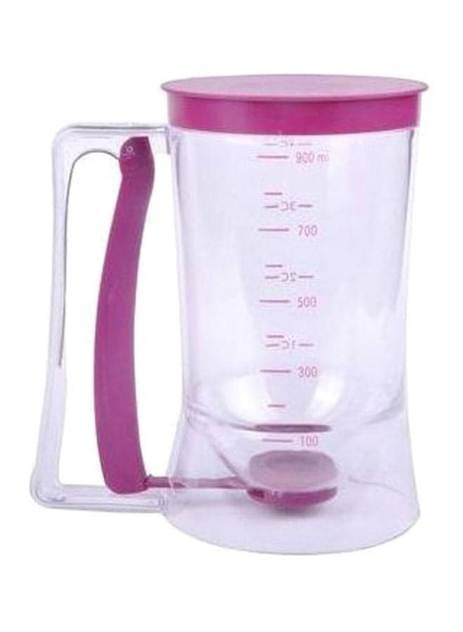 Cake Batter Dispenser With Measuring Label Clear/Purple