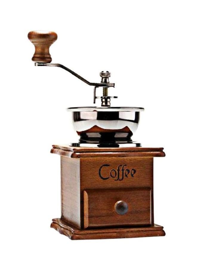 Manual Coffee Grinder Brown/Silver 21x9.6cm