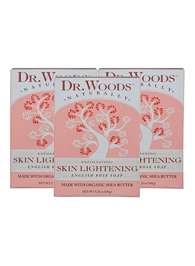 Pack Of 3 Skin Lightening English Rose Soap With Shea Butter