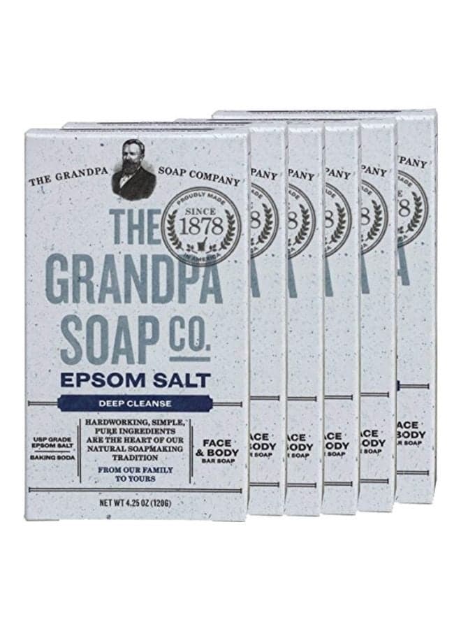 Pack Of 6 Epsom Salt Soap 120grams