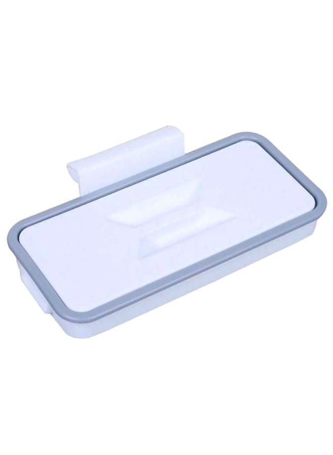 Portable Hanging Trash Bag Holder Cupboard White/Grey