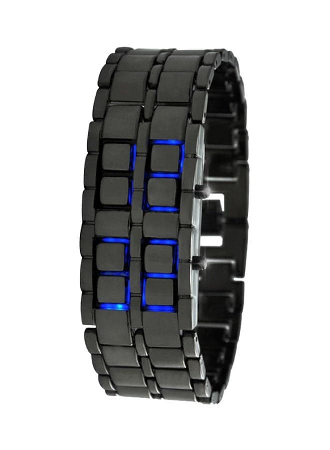 Men's Water Resistant Stainless Steel Digital Watch