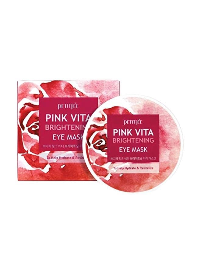 60-Piece Pink Vita Brightening Eye Mask