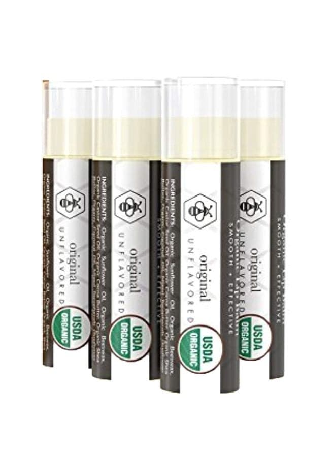 4-Piece Original Unflavoured Lip Balm - Beewax Beige