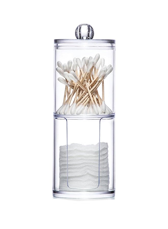 Two-Layer Cosmetics Storage Box Clear