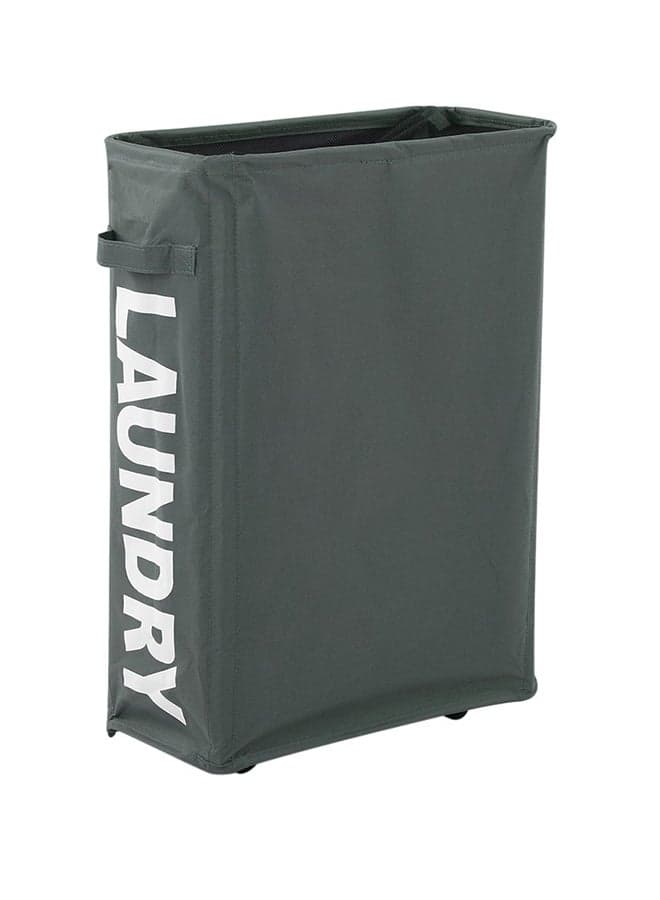 Corner Slim Foldable Laundry Basket Dark gray 43X10X21kg