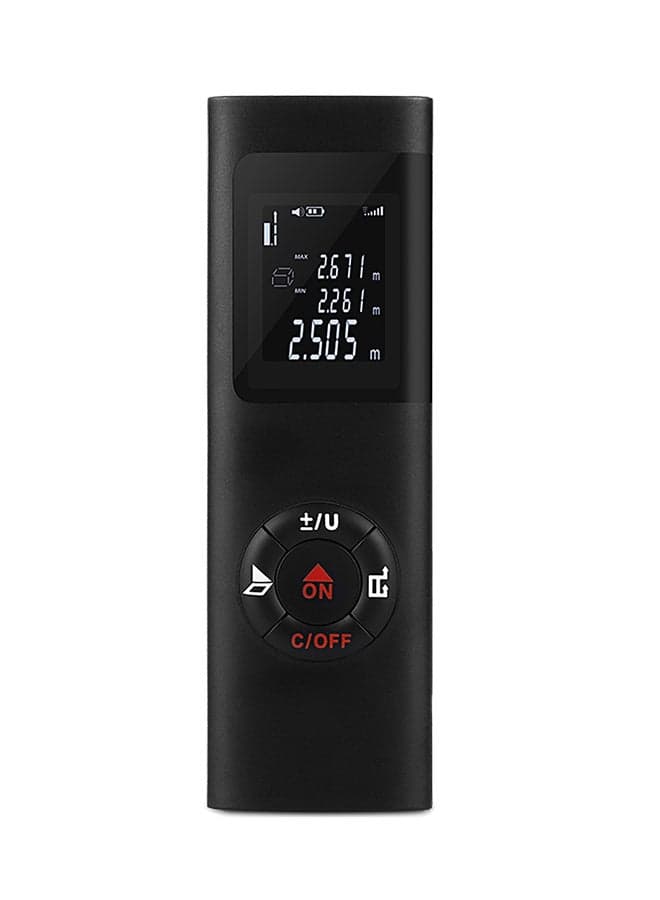 Portable Digital Mini Distance Measuring Meter Black
