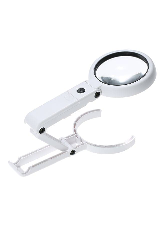 8 LED Folding Light Portable Magnifier White 20.00x3.20x9.50cm