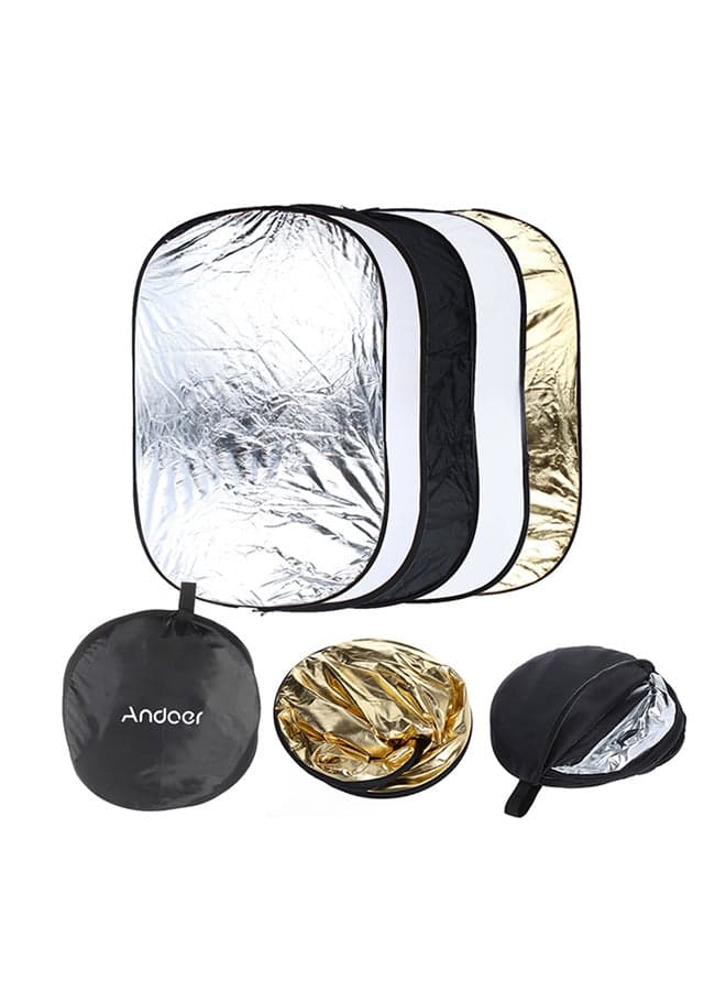 5-In-1 Multi-Disc Portable Photography Studio Video Light Reflector Multicolour