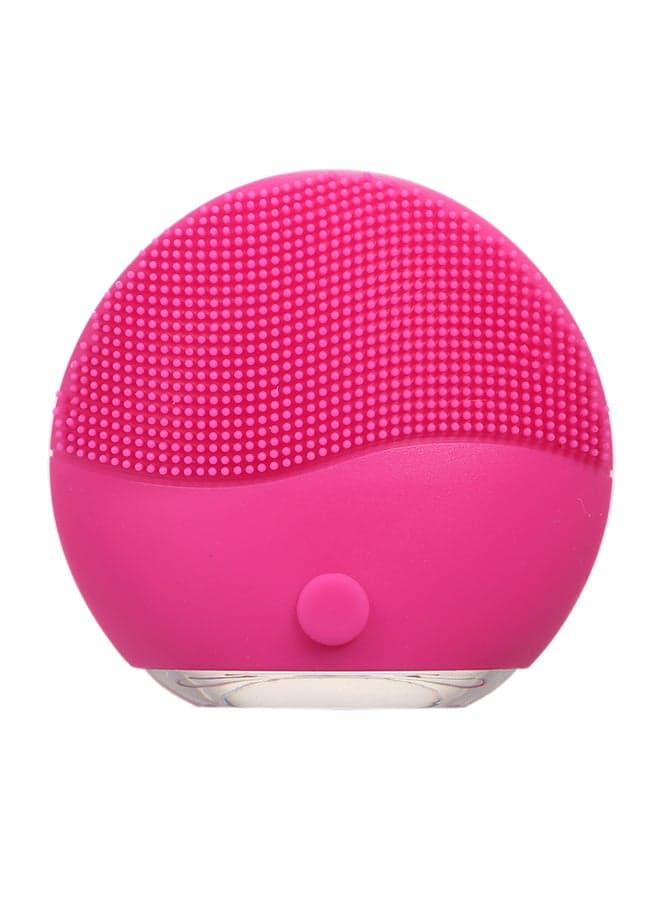USB Rechargeable Electric Facial Brush Hot Pink
