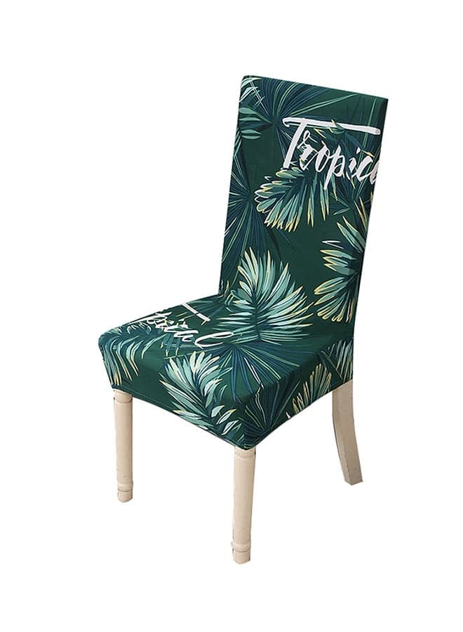 Print Pattern Long Skirt Chair Covers Green 38x48cm