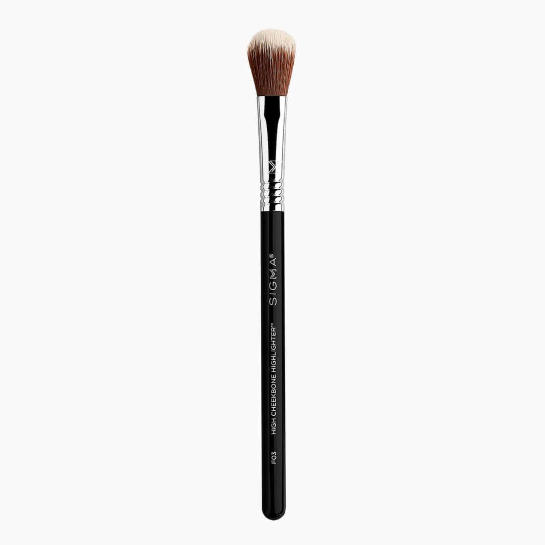 High Cheekbone Highlighter Makeup Brush Black/Silver/Brown
