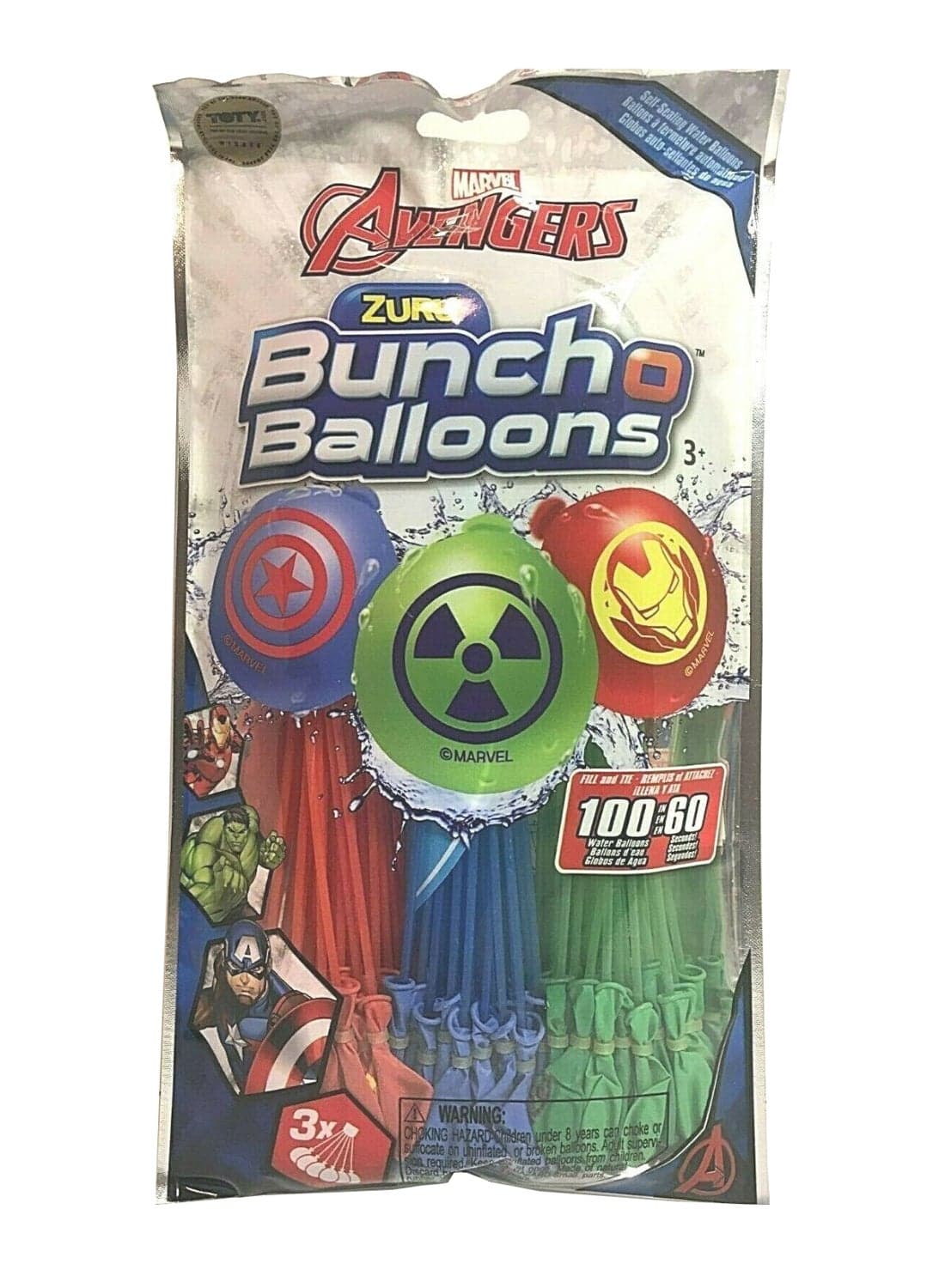 3-Piece Avenger Pattern Bunch O Balloon Set