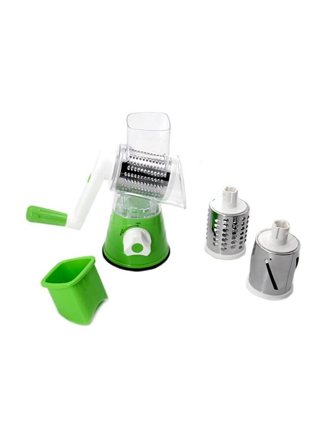 Tabletop Drum Grater Green and White 1cm