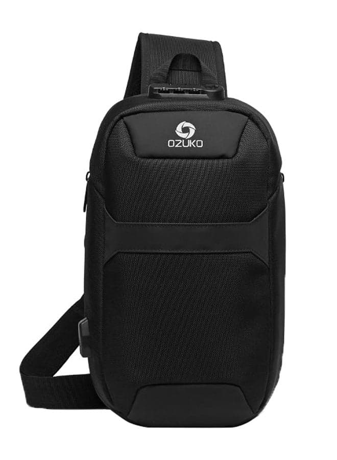 Portable Multi-Function Travel Bag With USB Port Black