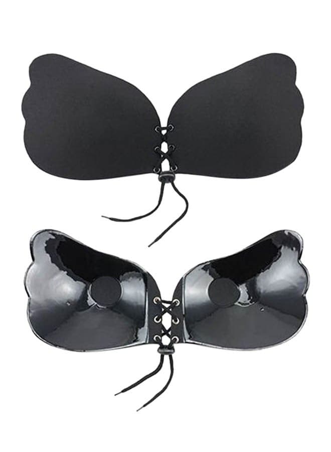 Silicone Sticky Strapless Bra Black