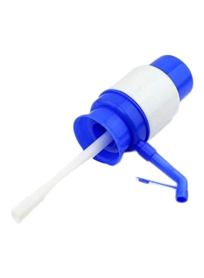Water Bottle Pump Dispenser White/Blue 12cm