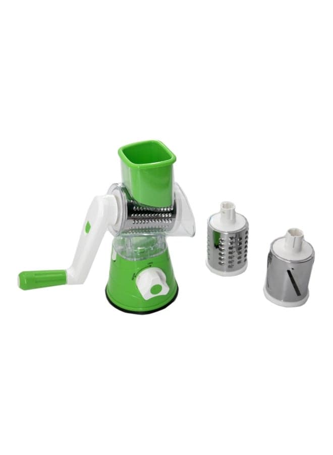Tabletop Drum Grater White/Green/Silver