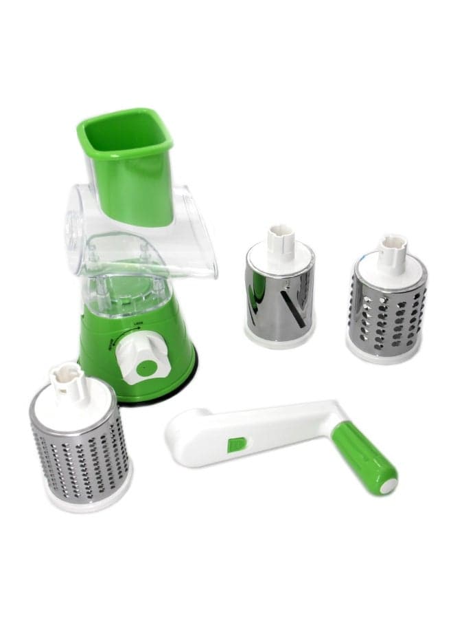 Tabletop Drum Grater White/Green/Silver