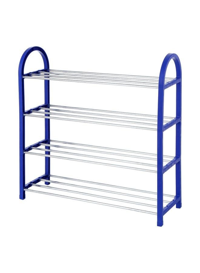 4-Tier Shoe Rack Stand Blue 57x19x57cm