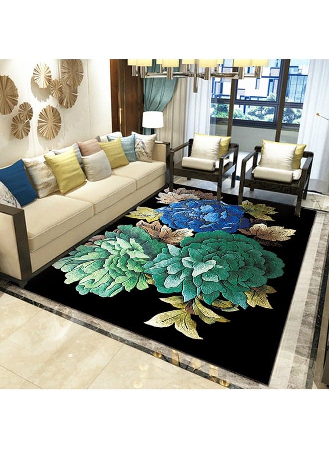 3D Geometric Pattern Living Room Carpet Multicolour 140x200cm