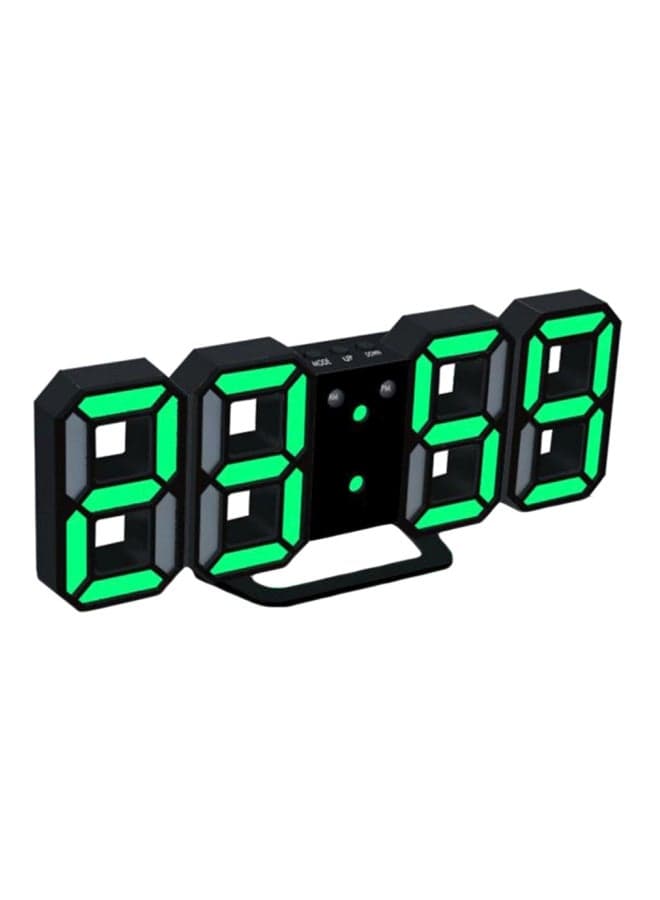 3D LED Digital Alarm Clock Black 22.00X4.50X9.80cm