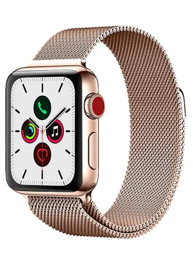 Stainless Steel Replacement Band For Apple iWatch Series 5/4/3/2/1 Rose Gold