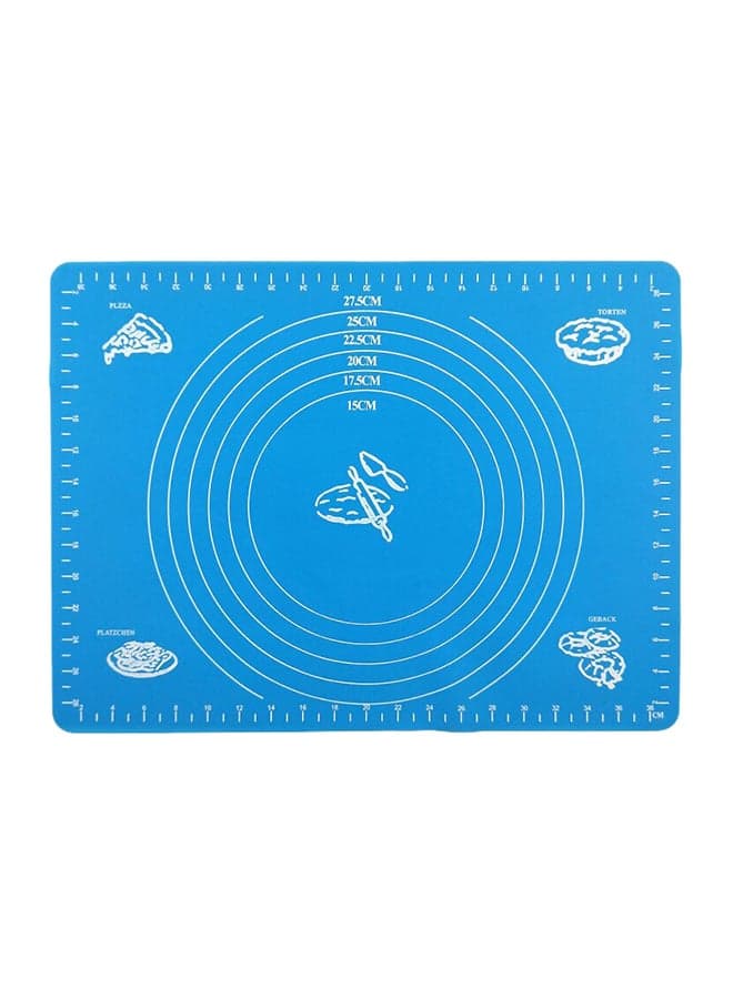 Kitchen Baking Tool Pastry Roll Mat Blue/White 38x28cm
