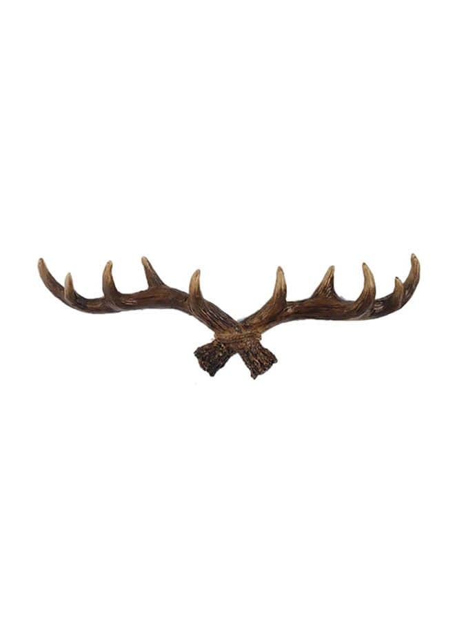 Vintage Decorative Clothing Hanger Brown 16x50x10centimeter