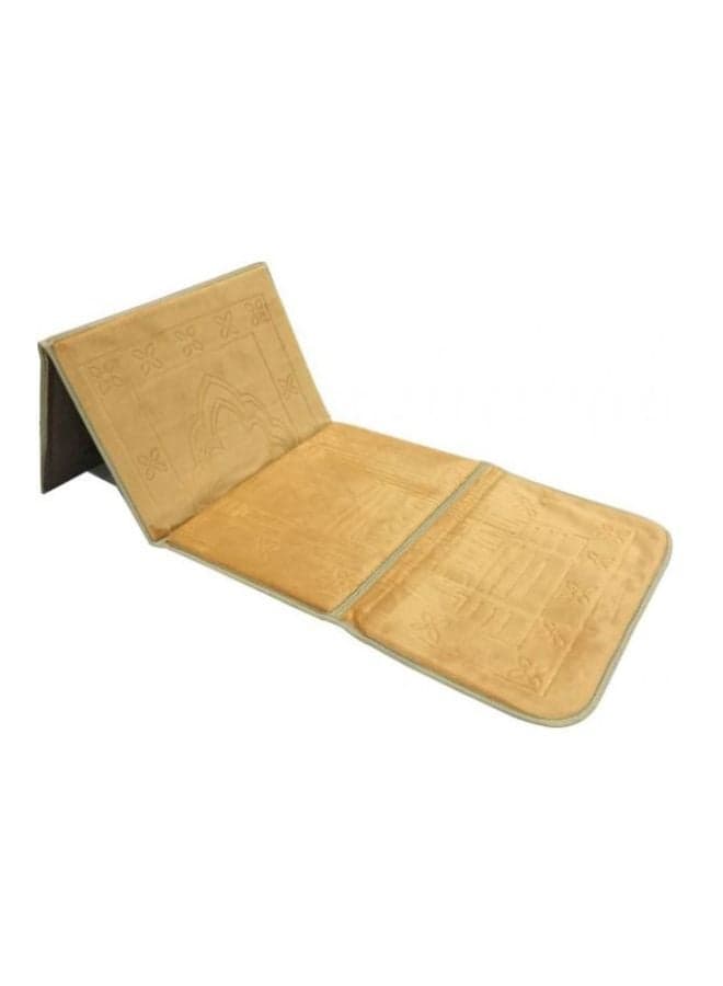 2-In-1 Foldable Prayer Mat Beige 70x110cm