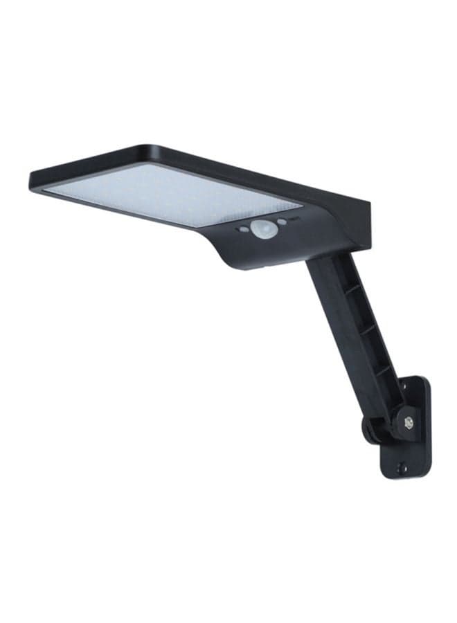 48 LEDs Solar Powered Wall Light With Remote Control Black 21x13x4cm