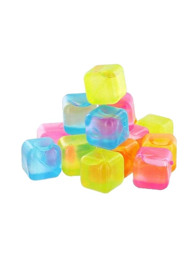 Pack Of 54 Reusable Ice Cube Mould Multicolour