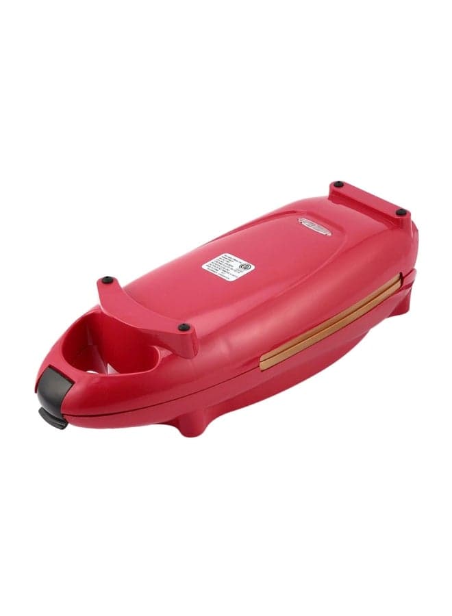 Non-Stick Electric Cooking Pan Red 33x13x9cm