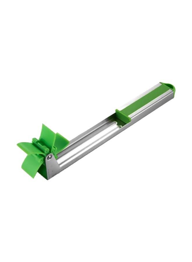 Windmill Shape Watermelon Slicer Green/Silver 30x7cm