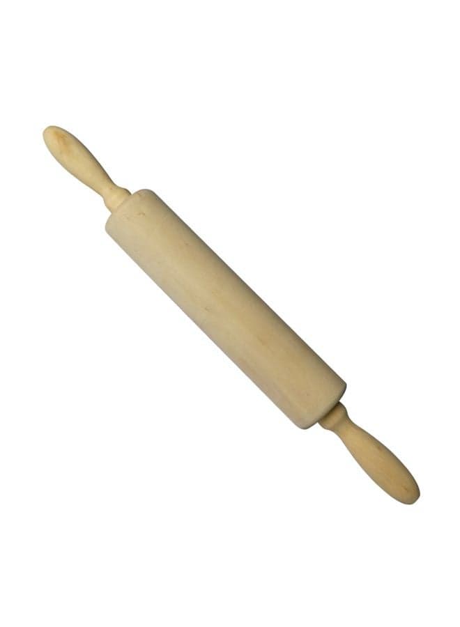 Wooden Rolling Pin Beige 35x4.5cm