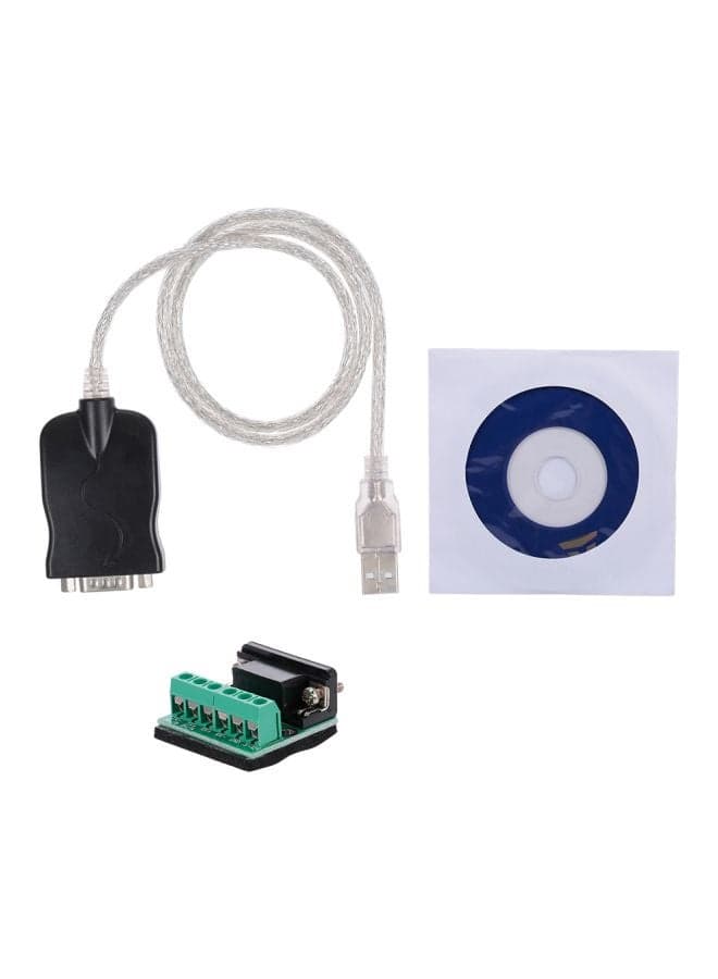 USB 2.0 To 485 Adapter Cable USB Silver/Black