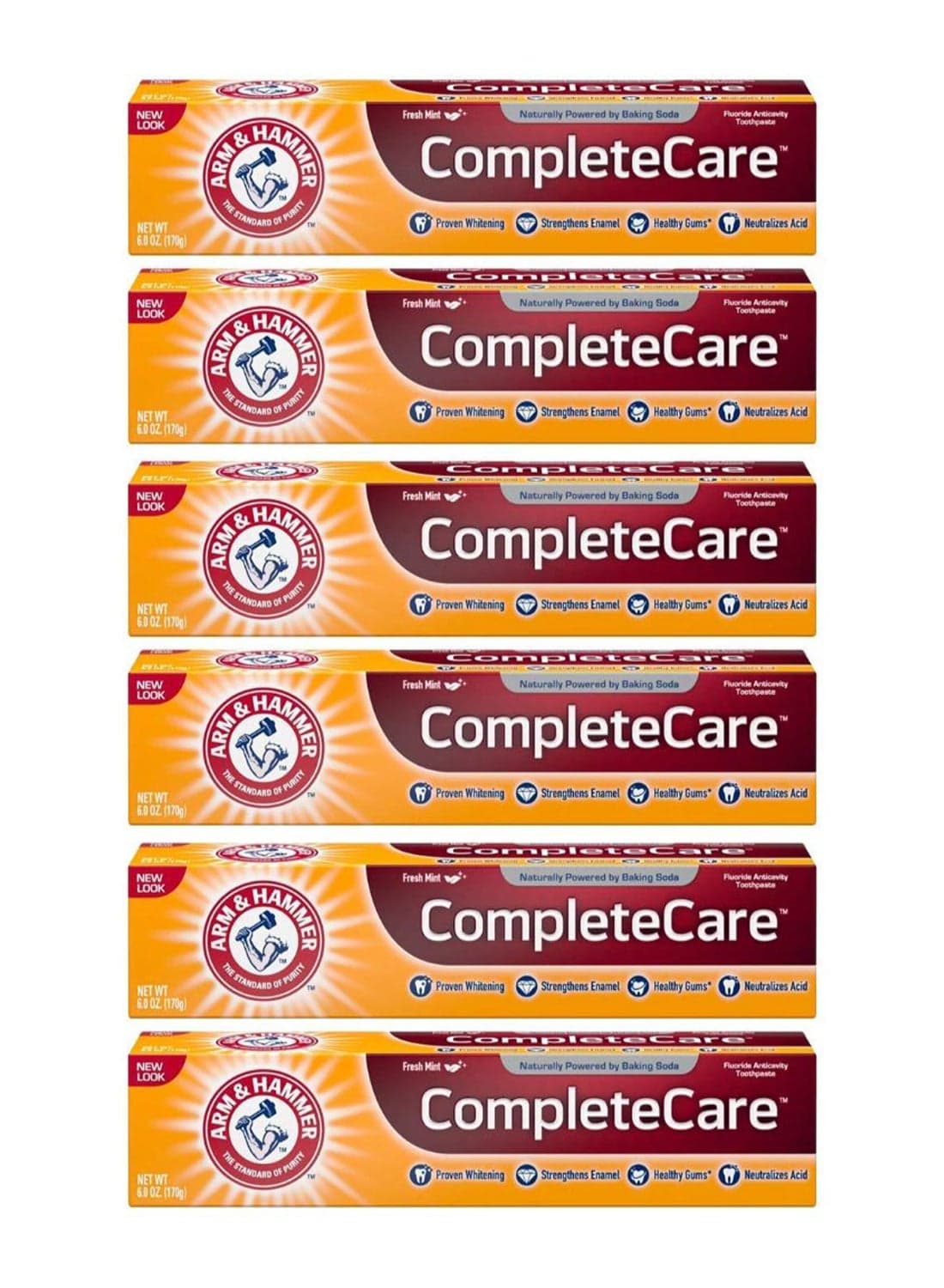 Pack Of 6 Complete Care Fresh Mint Toothpaste