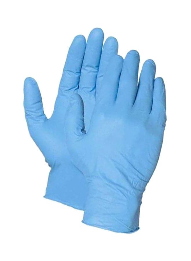 100-Piece Disposable Nitrile Gloves Blue S