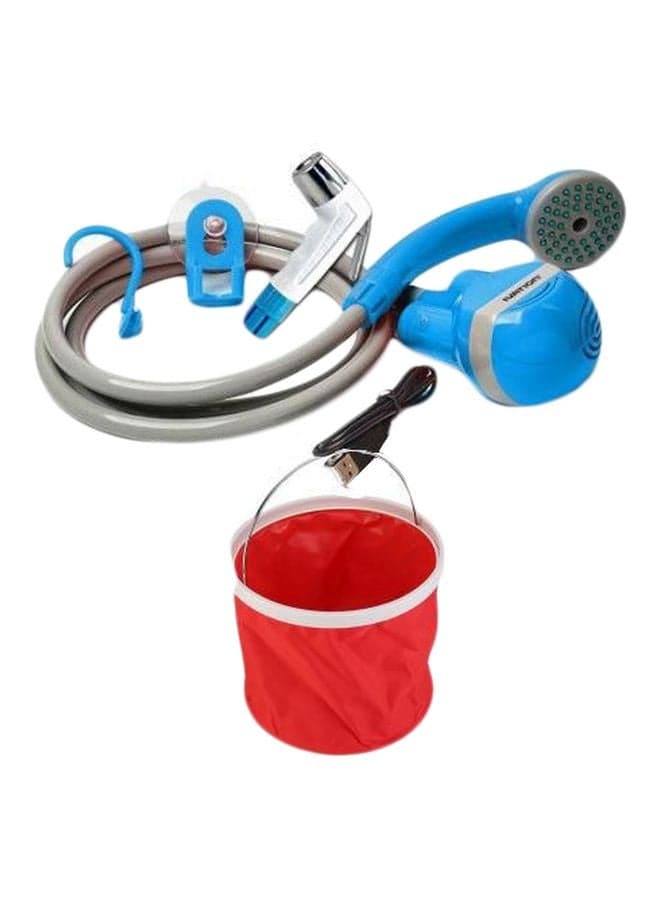 Portable Shataf With Bucket Blue/Grey/Red