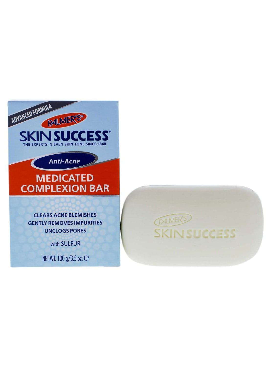 Skin Success Anti-Acne Medicated Complexion Bar White 100grams