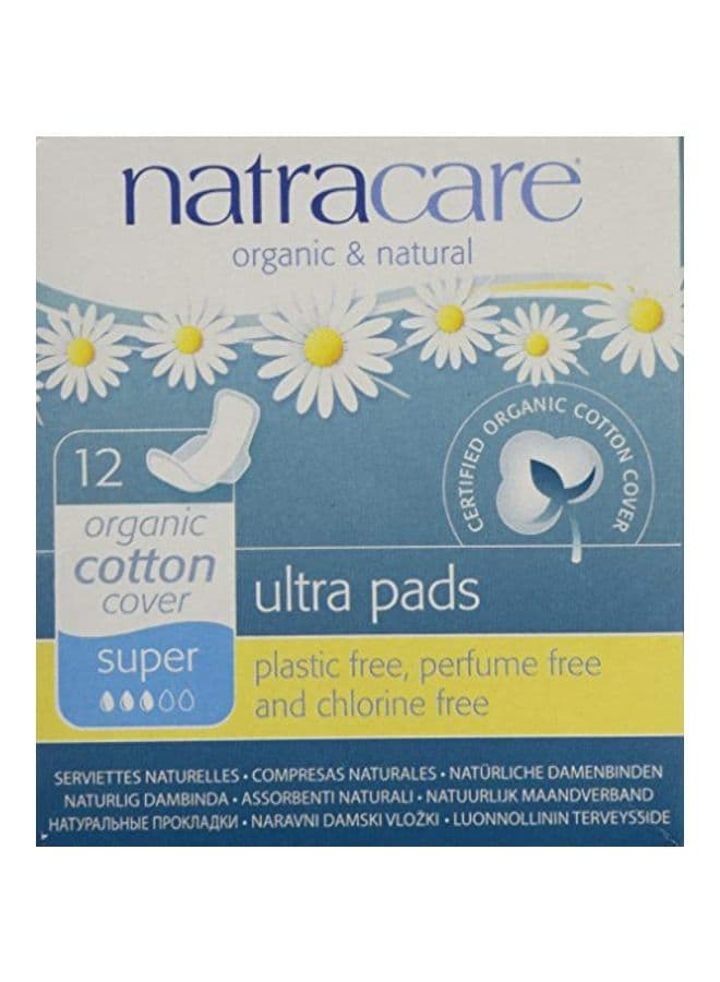12-Piece Sanitary Pad Set White