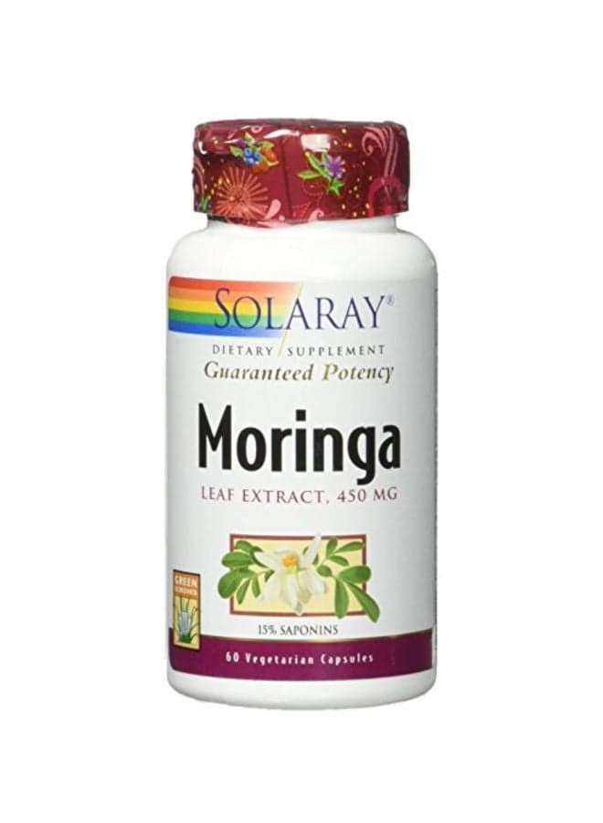 Guaranteed Potency Moringa Leaf Extract 450mg - 60 Capsules